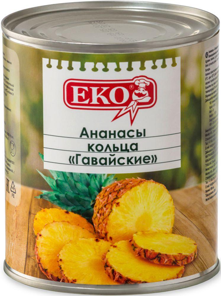 Фрукты консервированные Eko ананасы кольцами