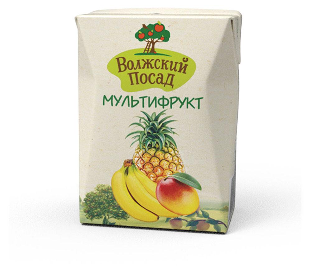 Нектар Волжский Посад мультифрукт 200 мл., тетра-пак