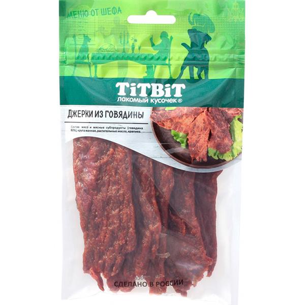 Джерки TitBit Меню от Шефа мясные из говядины, 70 гр, флоу-пак