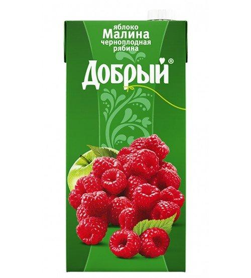 Сок Добрый яблоко рябина малина 2 л., тетра-пак