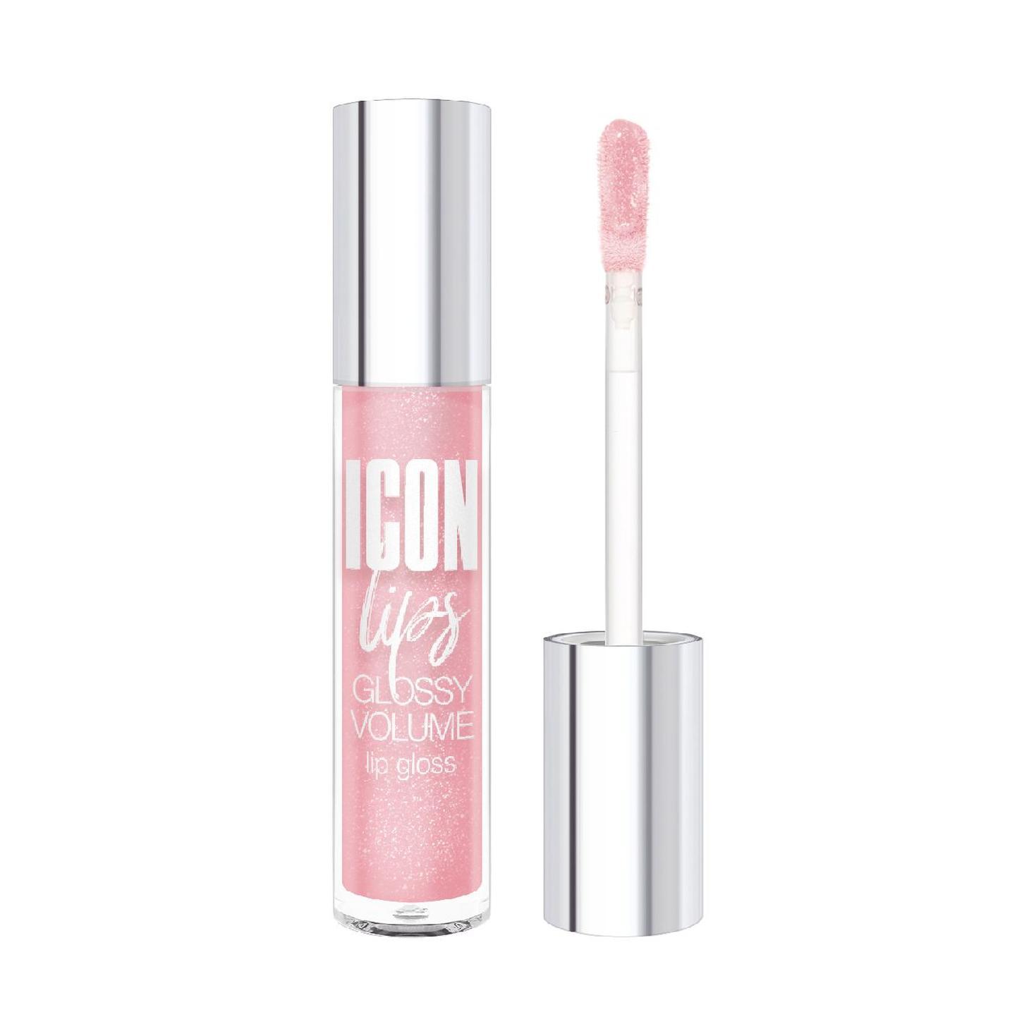 Блеск для губ LuxVisage Icon с эффектом объема тон 509 Powder Rose 3,4 гр., ПЭТ