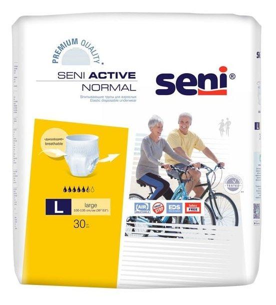 Трусы впитывающие для взрослых Large 30 шт., Seni Active Normal