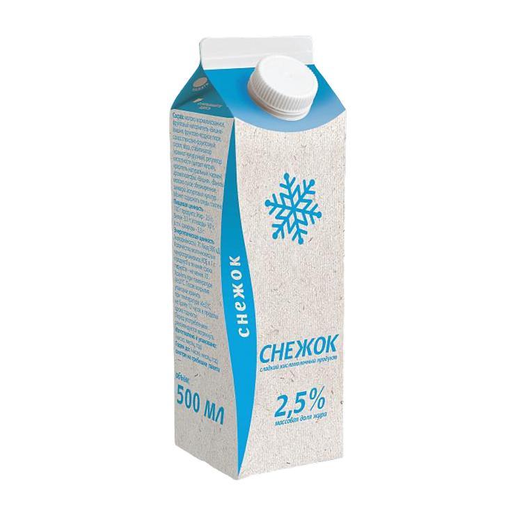 Снежок Торжок 2,5% 500 гр., тетра-пак