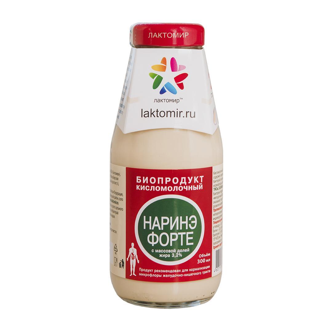 Биопродукт кисломолочный Лактомир Наринэ Форте 3,2% 300 мл., стекло