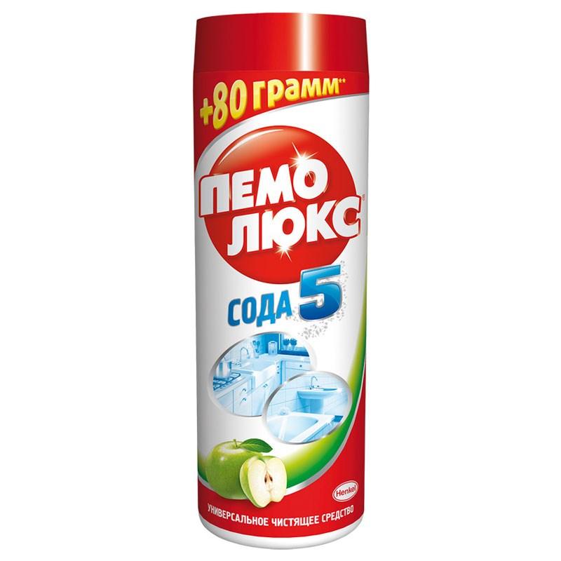 Средство чистящее Пемолюкс Сода 5 Яблоко 480 гр., пластиковая упаковка