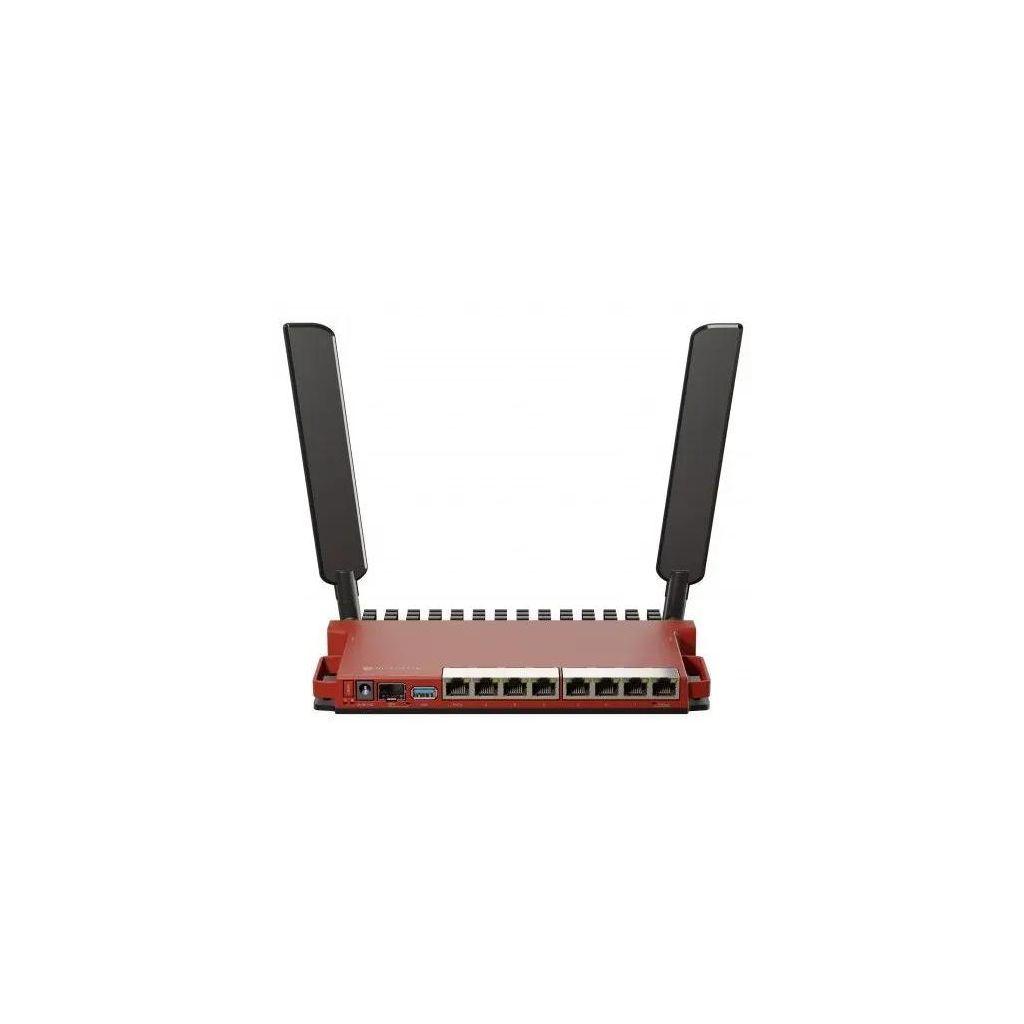 Wi-Fi роутер MIKROTIK L009UiGS-2HaxD-IN, Wi-Fi 6, AX600, 2.4ГГц, 8 LAN, 1xSFP, красный