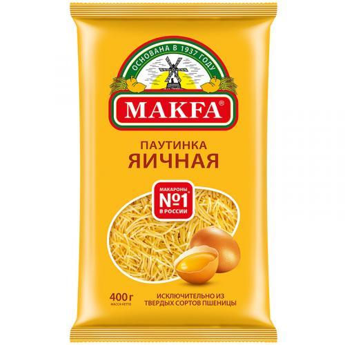 Вермишель Makfa паутинка яичная 400 гр., флоу-пак