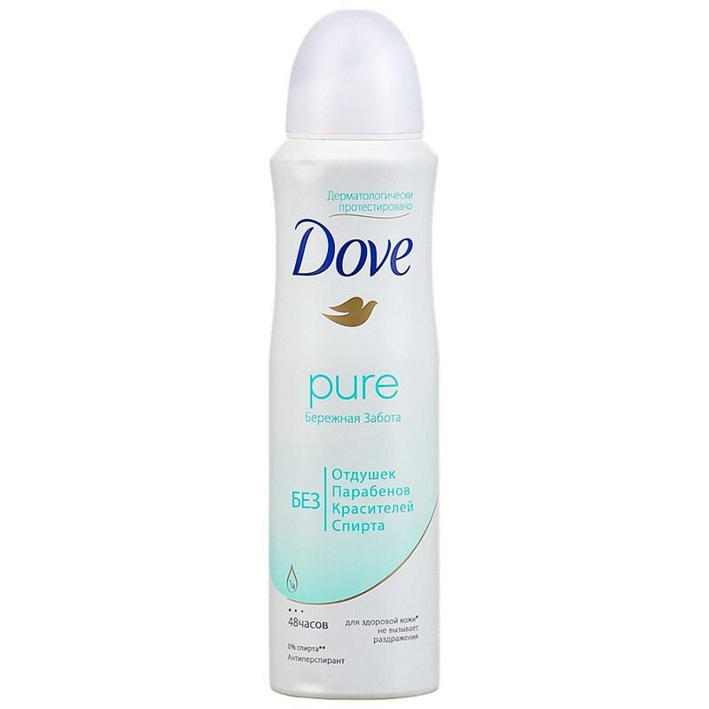 Дезодорант-спрей Dove Pure бережная забота 150 мл., баллон