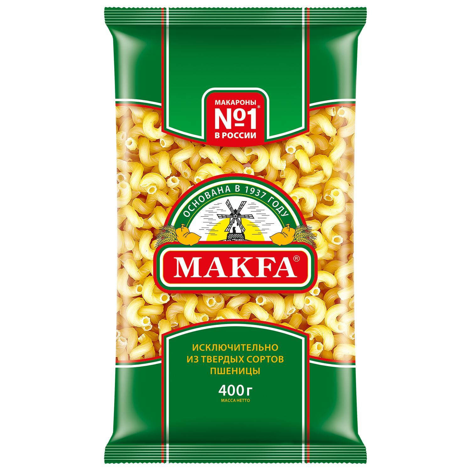 Макаронные изделия Makfa Витки группа А 400 гр., флоу-пак