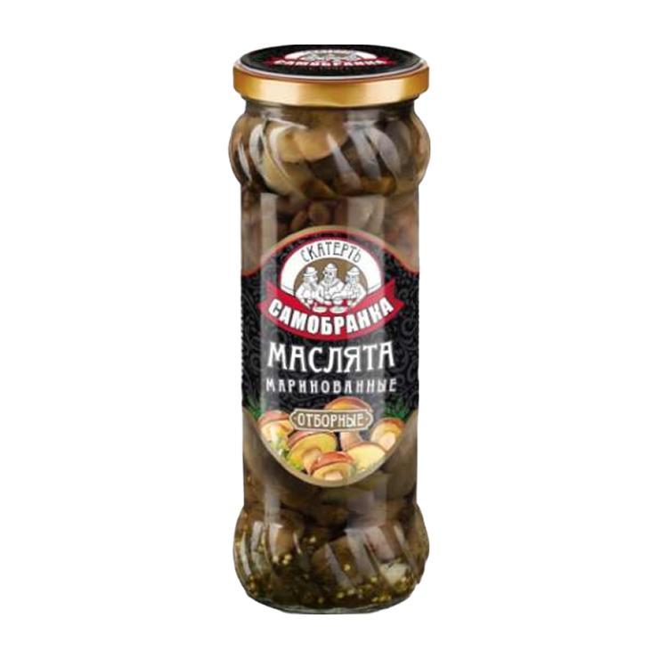 Маслята Скатерть-Самобранка маринованные 370 гр., стекло