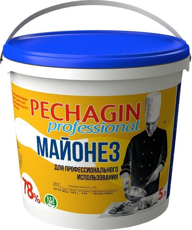 Майонез Рechagin Professional 78% 5 л., пластиковая упаковка
