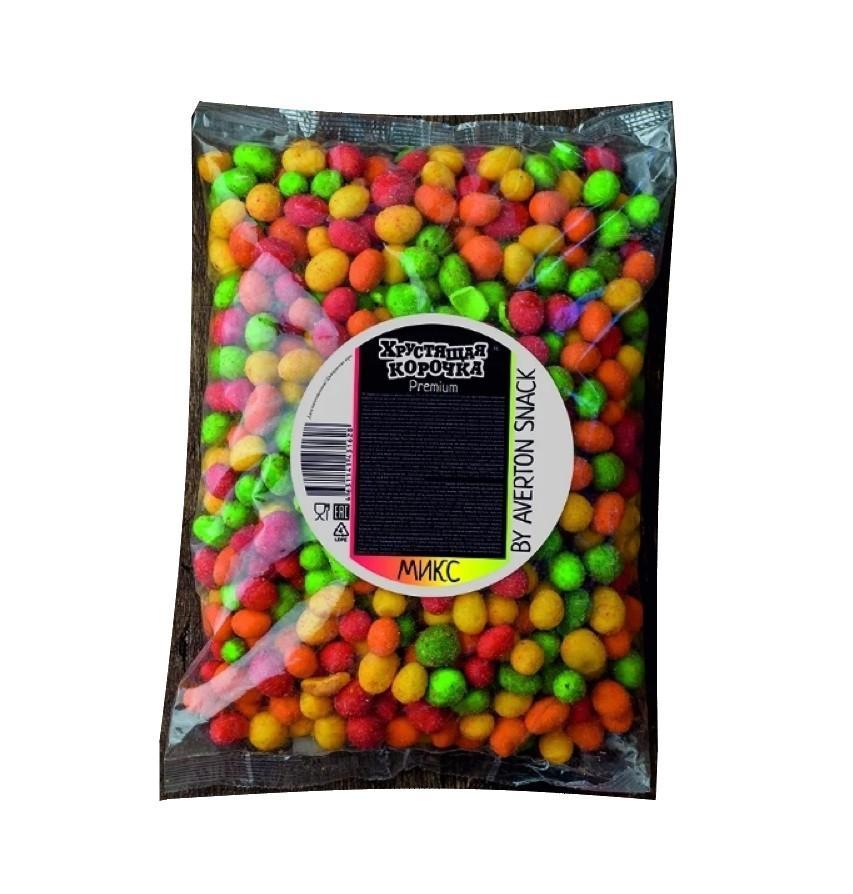 Арахис Averton Premium в глазури хрустящая корочка микс 1 кг., флоу-пак