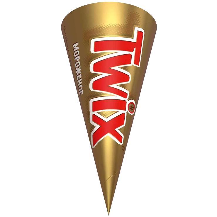 Мороженое рожок Twix 68 гр., обертка