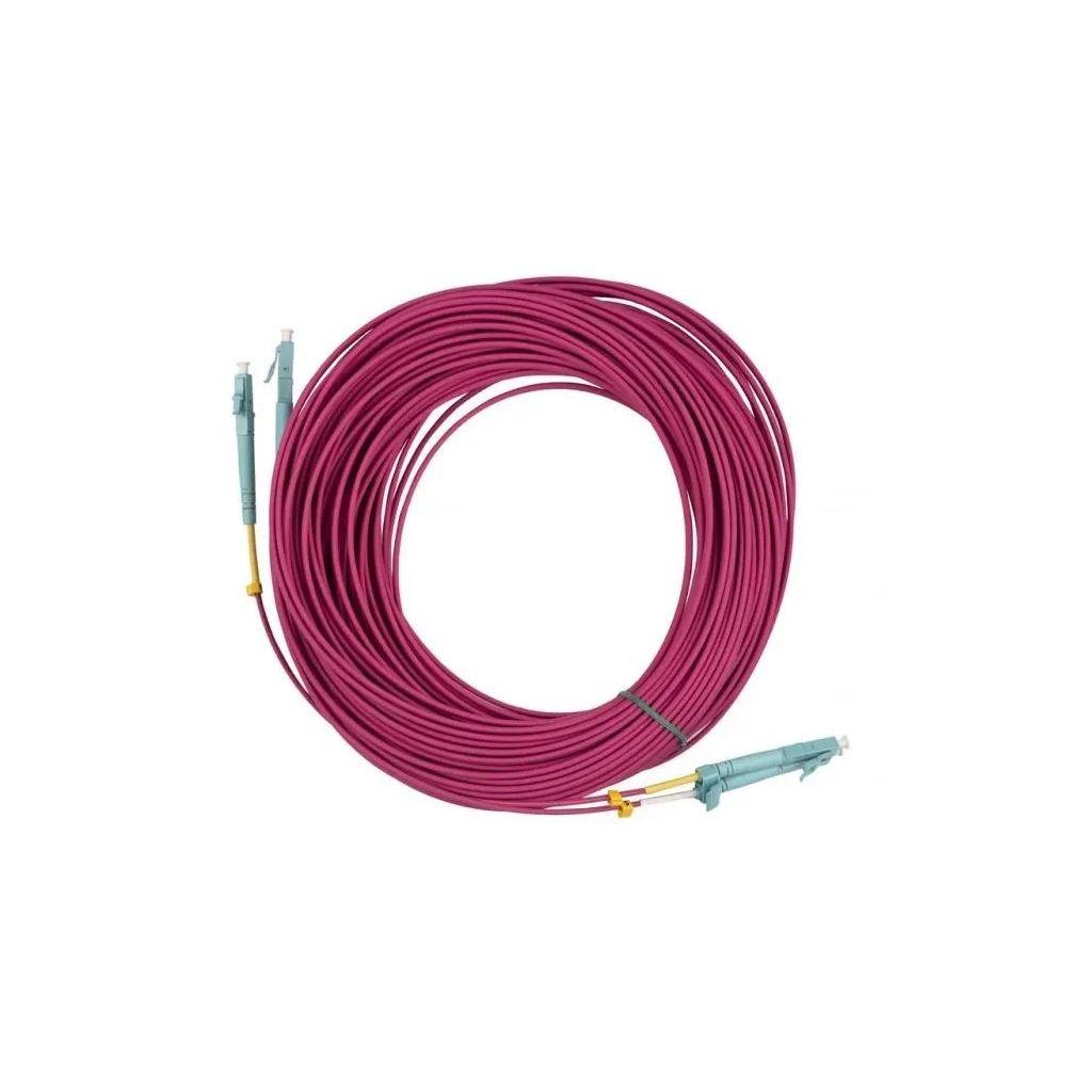 Патч-корд HYPERLINE FC-D2-504-LC/PR-LC/PR-H-10M-LSZH-MG 2 50/125 OM4 10м LSZH фиолетовый