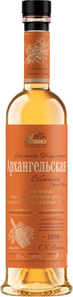 Настойка Архангельская Облепиха полусладкая 500 мл., стекло