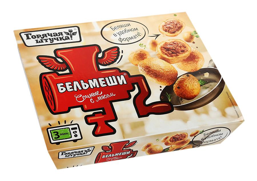 Бельмеши сочные с мясом Горячая Штучка, 300 гр., картонная коробка