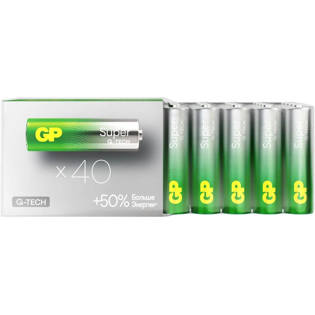 Батарейка AA GP Super Alkaline 15AA21-2CRSWC40, 40 шт.
