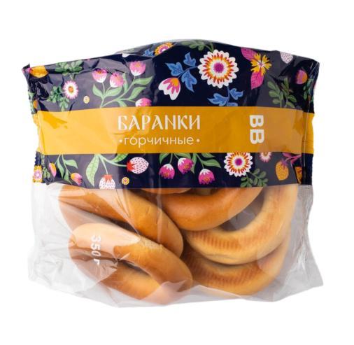 Баранки ВкусВилл Горчичные 350 гр., флоу-пак