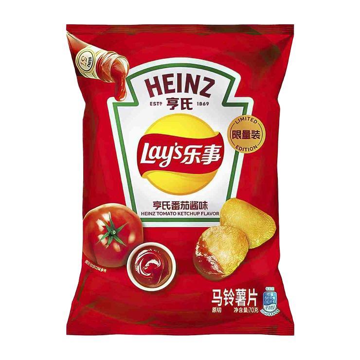 Чипсы Lay's Heinz Tomato Ketchup 70 гр., флоу-пак