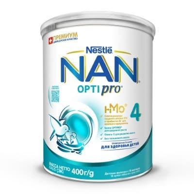Смесь Nestle NAN молочная сухая 4 Оптипро 400 гр., ж/б