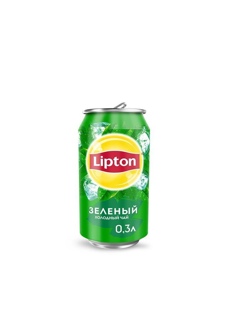 Чай холодный Lipton зеленый 330 мл., ж/б