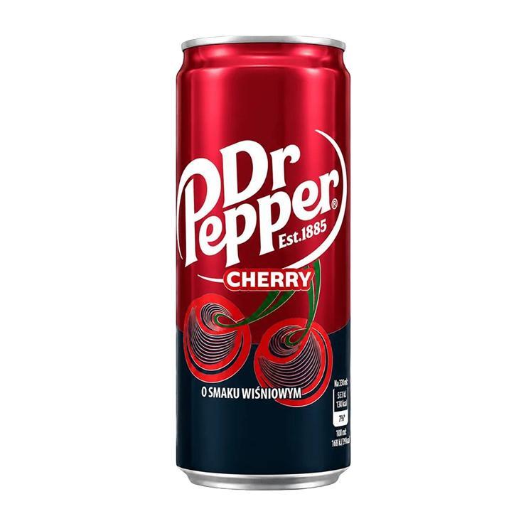 Напиток газированный Dr.Pepper Cherry Польша 330 мл., ж/б