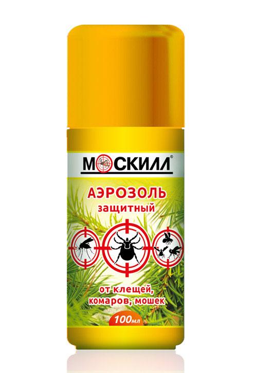 Аэрозоль Москилл от клещей, комаров и мошек