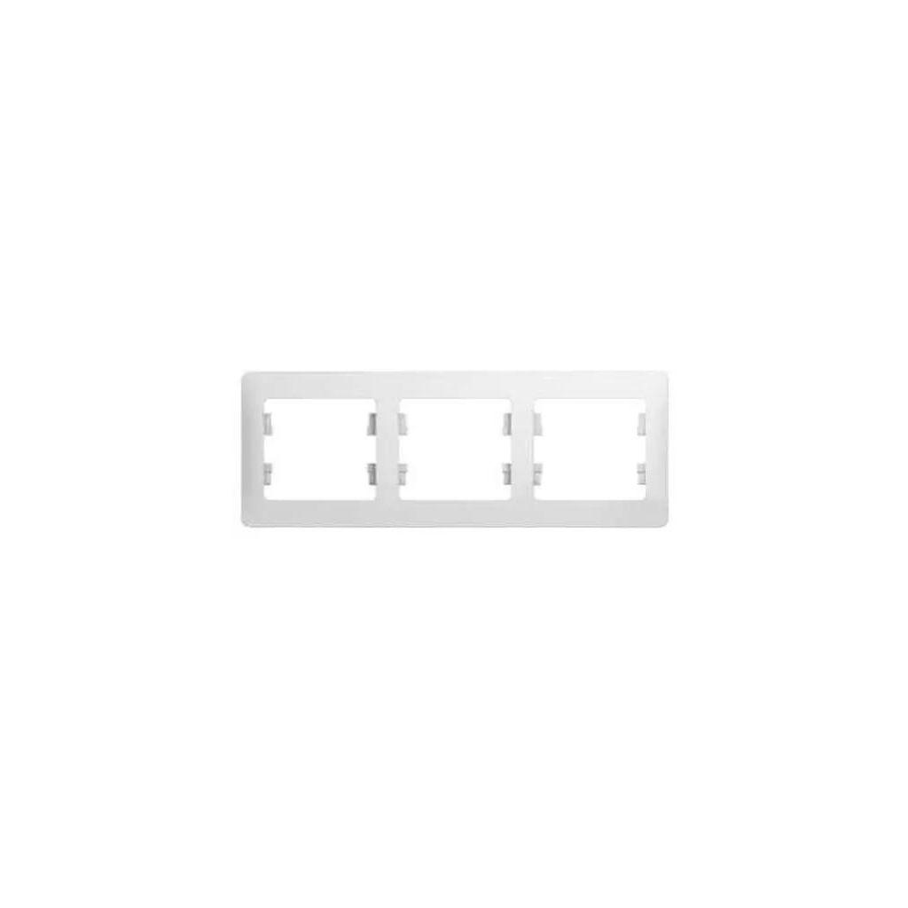 Рамка Schneider Electric (GSL000103) накладная 3шт горизонтальный монтаж белый
