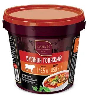Бульон Mareven Food говяжий 850 гр., ПЭТ