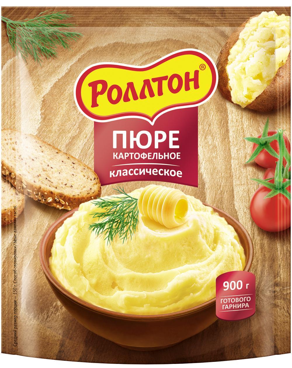 Пюре быстрого приготовления Роллтон 120 гр., дой-пак