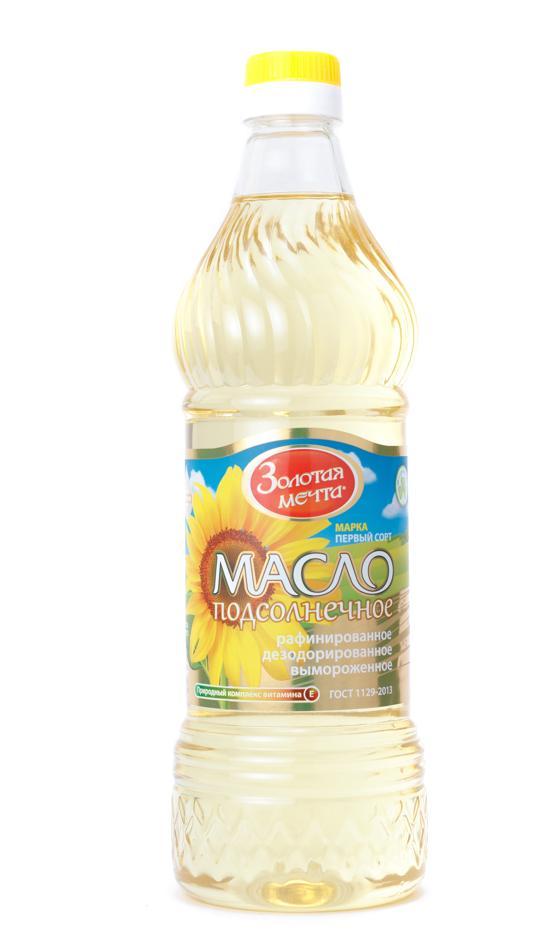 Масло растительное РДВ, Золотая мечта, 800 мл., ПЭТ