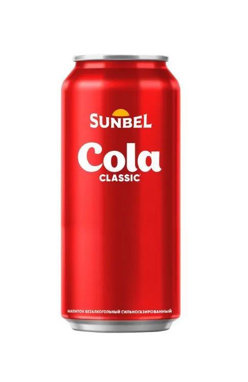 Hапиток газированный Sunbel Cola Classic, 450 мл., ж/б