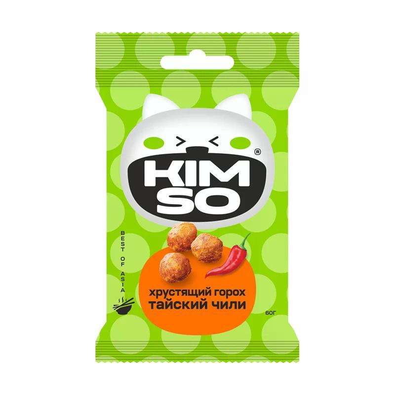 Горох хрустящий KIM SO со вкусом тайский чили 60 гр., флоу-пак