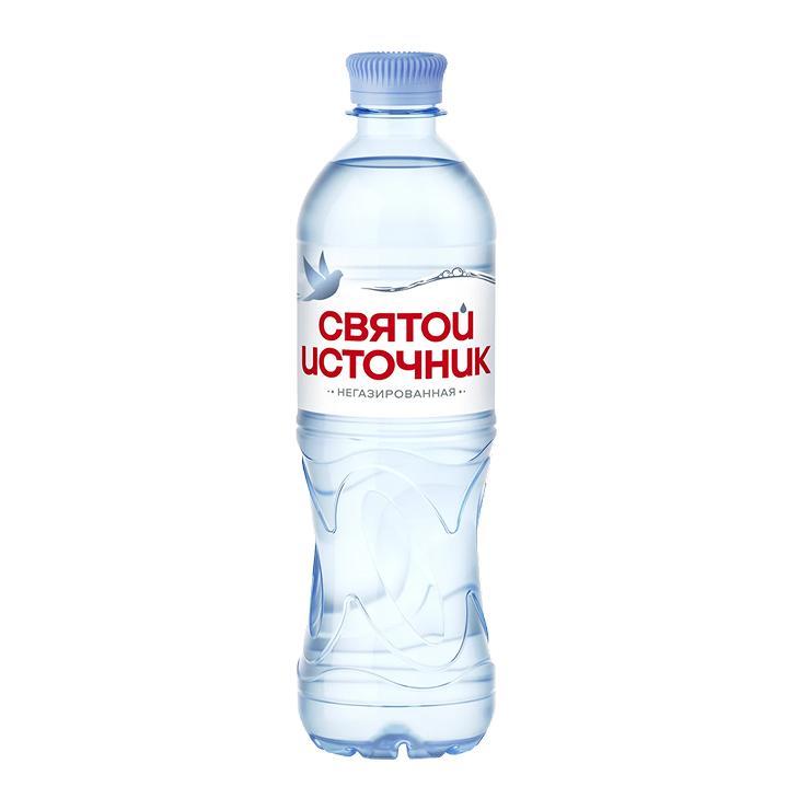 Вода негазированная Святой Источник питьевая 500 мл., ПЭТ
