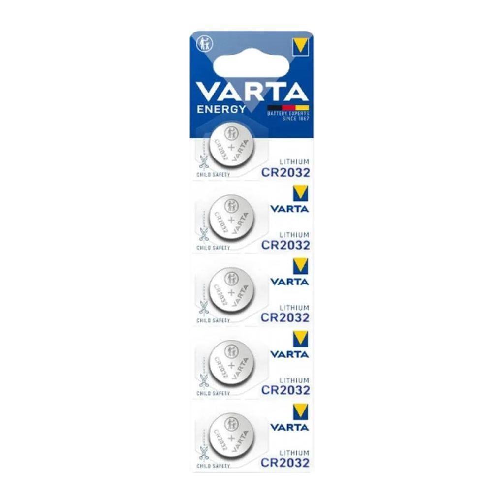 CR2032 Батарейка Varta Energy CR2032 BL5 Lithium 3V, 5 шт.