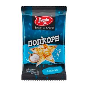 ПопКорн соленый, Bruto, 90 гр, флоу-пак