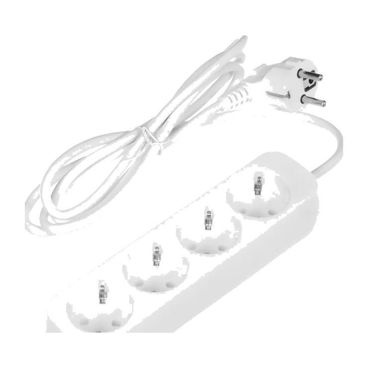 Удлинитель DEFENDER сетевой E418, 1.8м, белый