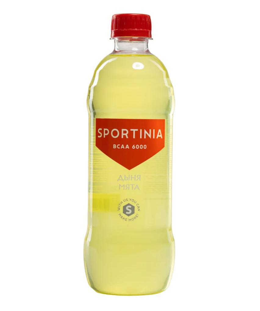 Напиток спортивный Sportinia BCAA 6000 дыня мята без сахара Россия 500 мл., ПЭТ