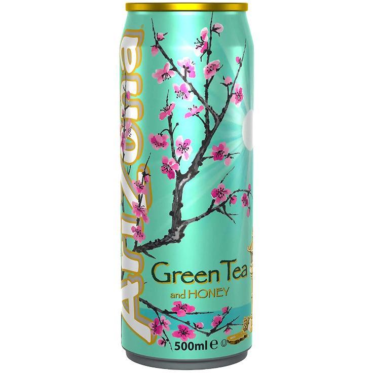 Чай холодный Arizona Green Tea Honey зеленый Нидерланды 500 мл., ж/б