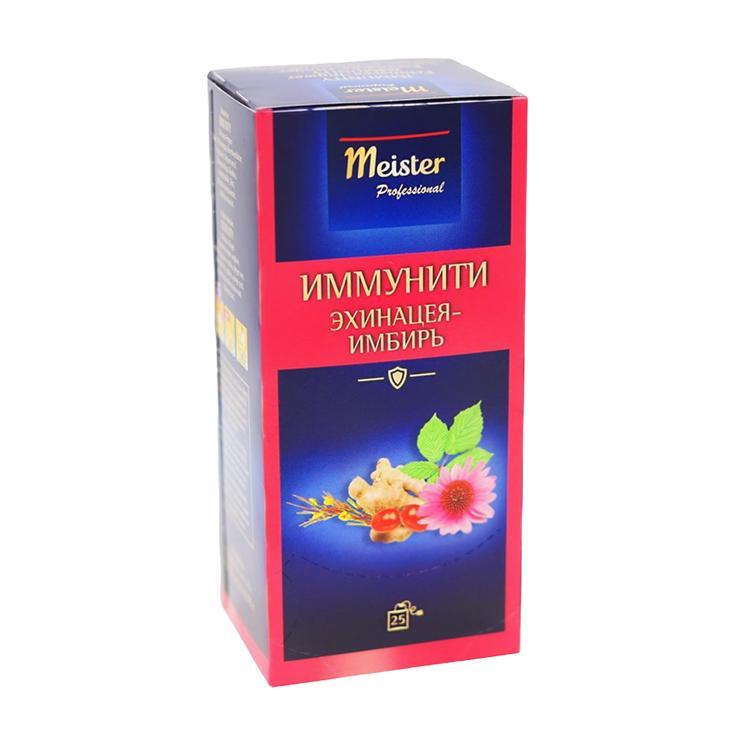 Чай Meister Professional функциональный иммунити 25 пакетиков 44 гр., картон