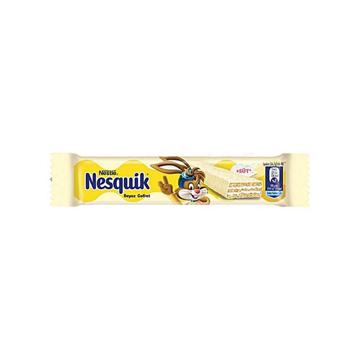 Батончик вафельный Nesquik в белом шоколаде 26,7 гр., флоу-пак