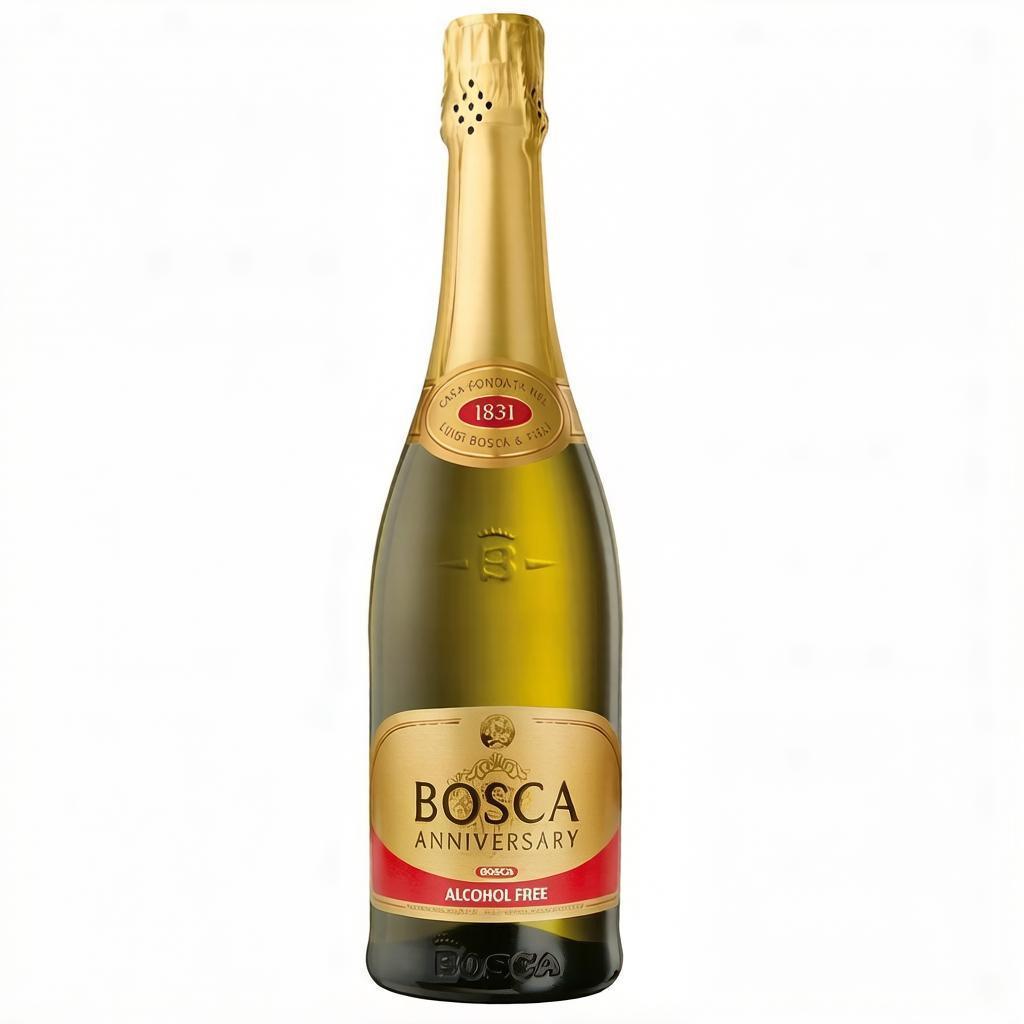 Напиток винный Bosca Anniversary безалкогольный белый полусладкий 750 мл., стекло