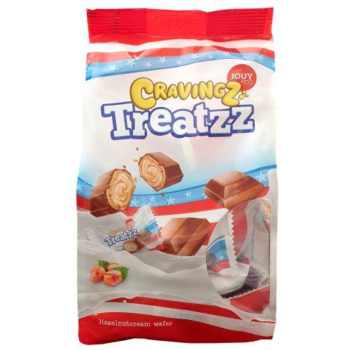 Вафельные батончики с шоколадно-ореховой начинкой Cravingz Treatzz, Jouy&Co, 155 гр.,флоу-пак
