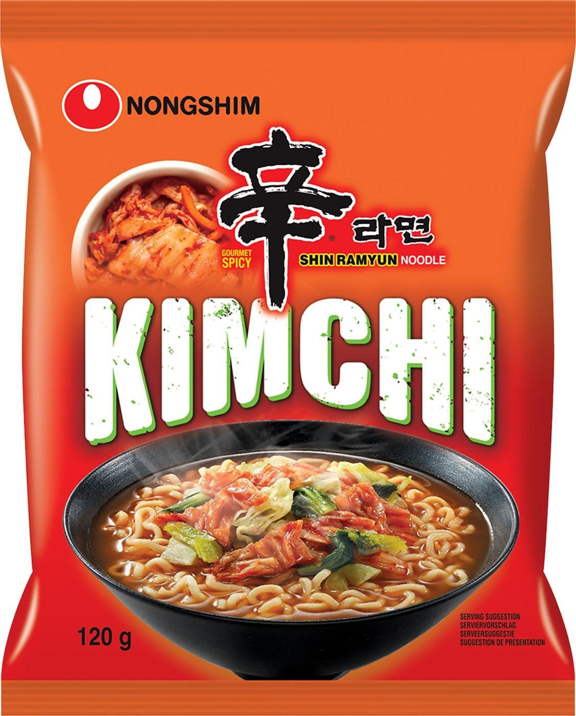 Лапша Nongshim Shin Ramyun Kimchi 120 гр., флоу-пак