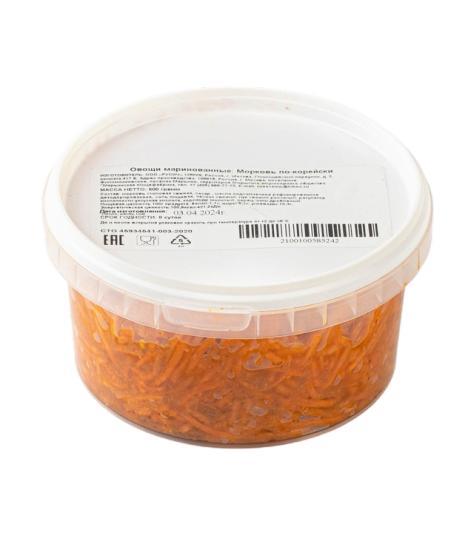 Морковь ВкусВилл по - корейски 500 гр., пластиковый контейнер