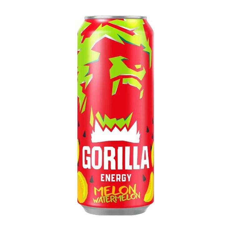 Напиток энергетический Gorilla арбуз дыня 450 мл., ж/б