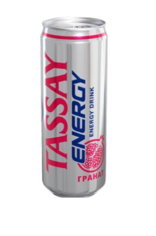 Напиток энергетический Tassay Energy Гранат 500 мл., ж/б