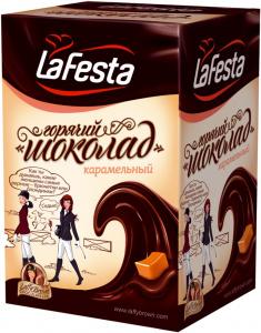 Горячий шоколад La Festa Карамель 22 гр. х 10 шт., картон