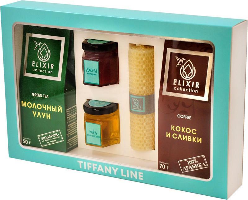 Набор подарочный Elixir Collection Tiffany Line со свечой 600 гр., картон