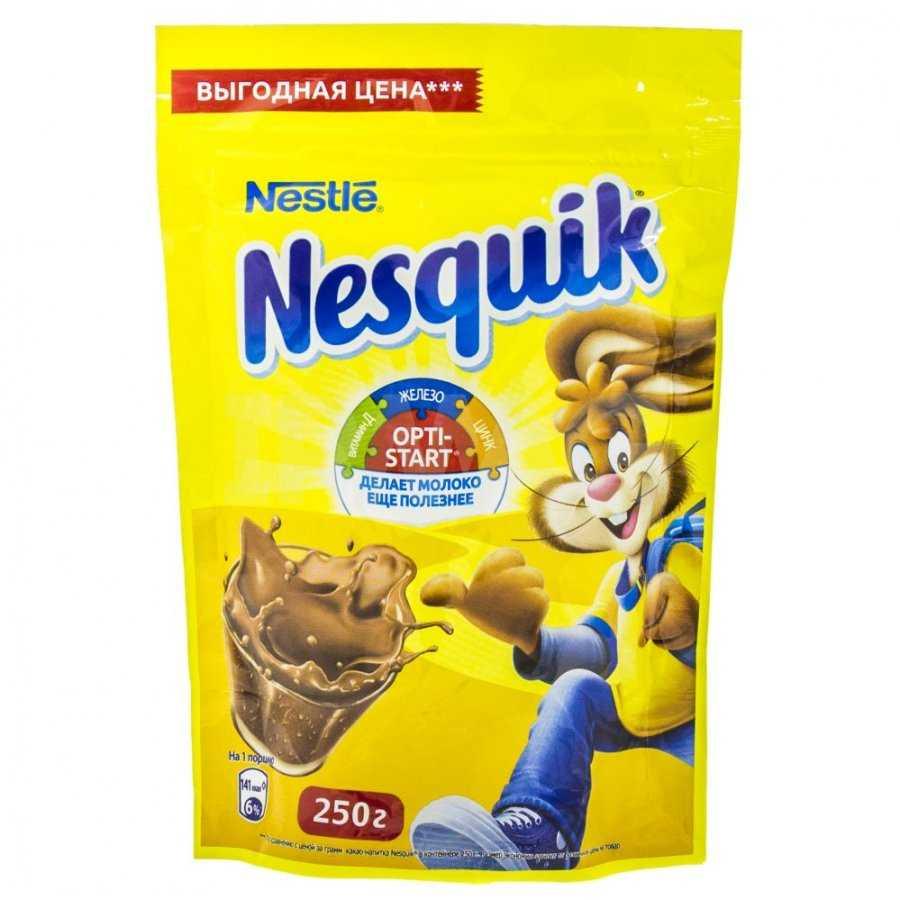 Напиток Nesquik шоколадный витамины, минералы, 250 гр., флоу-пак